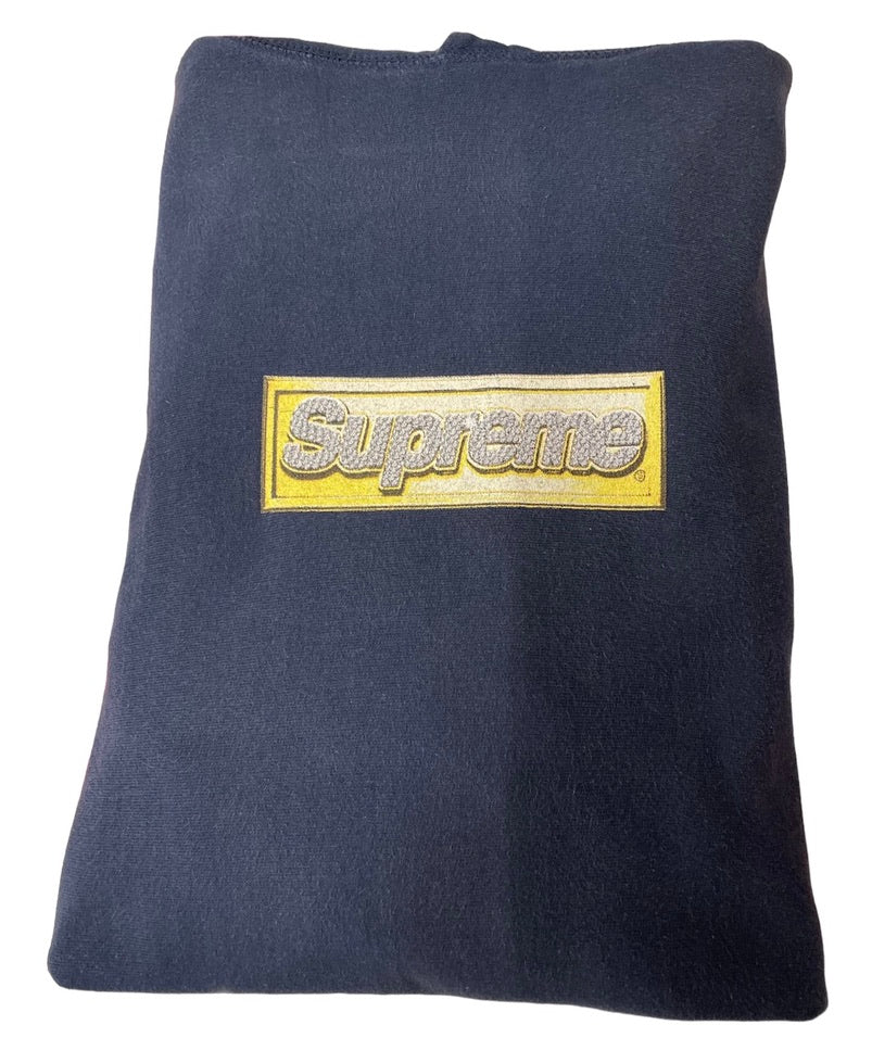 Supreme Box Logo Hoodie Bling Navy sz M – thesolebrokerbk